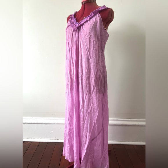 Vintage Intimates & Sleepwear Vintage Winter Silks Slip Dress Lilac